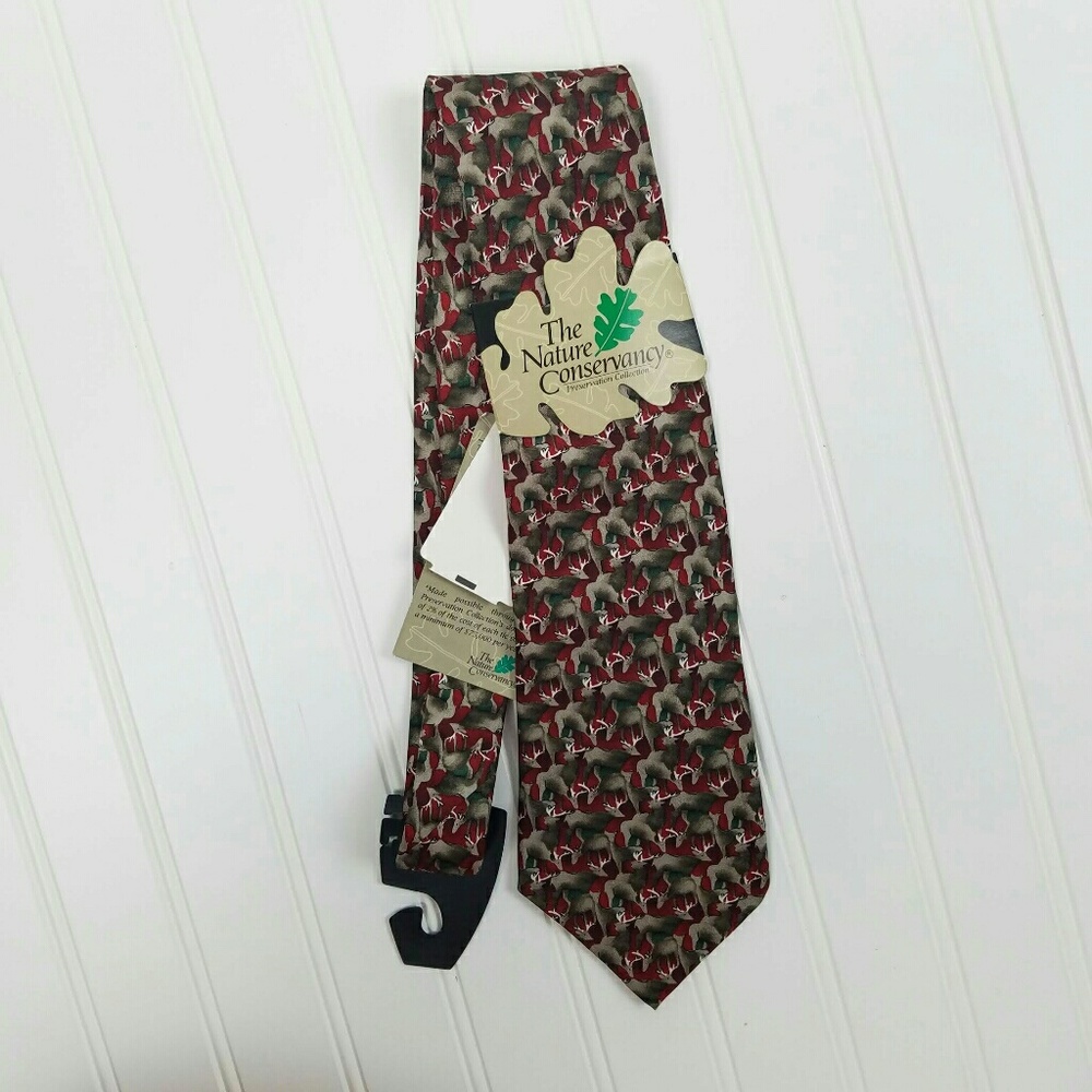 The Nature Conservancy Marsh Deer silk tie